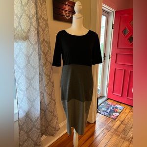 Lularoe Black and Grey Dress